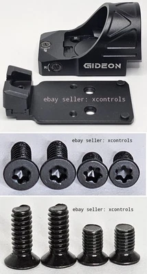 GIDEON OMEGA & MAC 9 DS Optic & Plate screws (CUSTOM-MADE) - (6-32 optic screws)