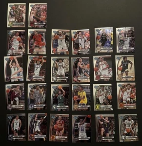26 Karten Lot 2024-2025 Bowman Chrome University Basketball U Base Chrome - Bild 1 von 11