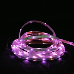 CC Christmas Decor 18' Pink LED Christmas Linear Tape Lighting - White Finish - Picture 1 of 2