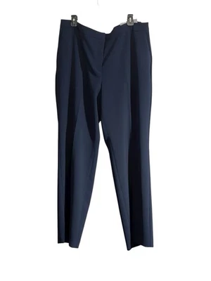 NWT Talbots 18W Women's Pants Navy Blue High Rise Crepe Wide Leg Trousers - Image 1 of 4
