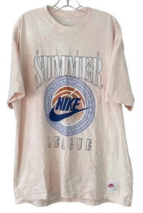 Camiseta Nike Para Hombre L Max90 Liga de Verano Calce Suelto Manga Corta Camiseta Coral Lavado - Imagen 1 de 18