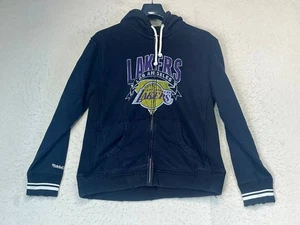 Felpa con cappuccio Los Angeles Lakers NBA Mitchell & Ness basket XL blu sportiva donna - Foto 1 di 14