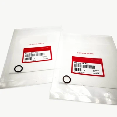 OEM For HONDA ACURA POWER STEERING PUMP INLET & OUTLET O-RING SEALS NEW 2PC KIT - Image 1 of 4