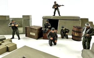 21st Century Toys Military Soldiers Forces of Valor WWII German Diorama Bunkers - Picture 1 of 13