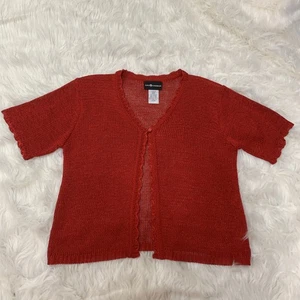 Sag Harbor Rojo Cárdigan Suéter Grande - Imagen 1 de 3