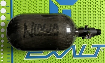 NINJA LITE CARBON FIBER 68 / 4500 HPA PAINTBALL TANK + REGULATOR - GREY - Image 1 of 4