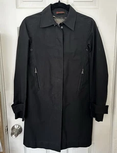 Vintage Prada Nylon Gore-Tex Black Trench Rain Coat 2000s Women’s Size 38 XXS - Picture 1 of 9