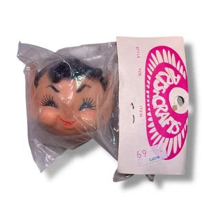 Vintage Pixie Elf Doll Head/Face for Craft/Sewing Christmas Arts N Crafts New - Picture 1 of 5