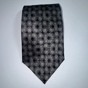 Vintage Bill Blass Black Label Neck Tie Black & Gray 100% Silk - Picture 1 of 5