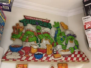 Espositore Da Negozio Vetrofonia Turtles Vintage Anni 90 Cuochi Cucina Grande - Picture 1 of 1