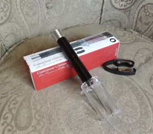 Wine Air Pressure Pump Bottle Opener Set, Cork Remover and Foil Cutter - Picture 1 of 4