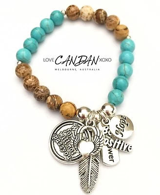 Whats For You Will Not Pass You Be Positive Friendship Beaded Bracelet Gift - Image 1 of 4