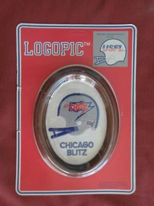 Vintage USFL Chicago Blitz Football Patch Framed  NOS NEW IN PACK  2 FOR 1  RARE - Picture 1 of 2