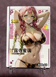 Mitsuri Kanroji - Demonslayer - SSR Bikini Holo Anime Waifu Card - Diosa ACG - Imagen 1 de 3