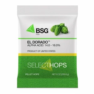 Pellets HOPS El Dorado Hop 8 oz ÚNICOS Doble Propósito Aroma Excepcional Alto Alfa - Imagen 1 de 3