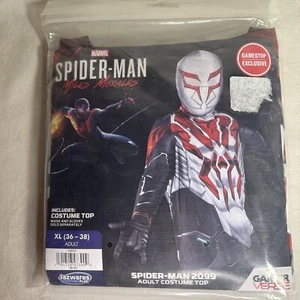 Marvel Spiderman 2099 Miles Morales Adult Costume Top XL (36-38) Top Only NEW - Picture 1 of 2