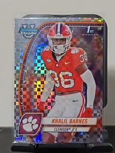 Khalil Barnes 2024 Bowman University Cromo 1er X-Fractor Paralelo #114 Clemson - Imagen 1 de 6