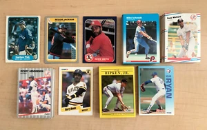 FLEER 1982, 1985- 1992 SET OF 163 HALL OF FAME & STAR BASEBALL CARDS - Picture 1 of 10