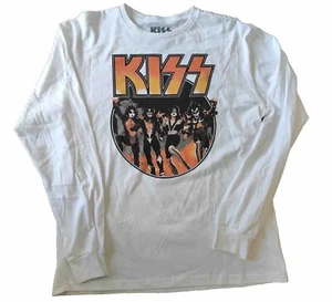 KISS Long Sleeve White  T-Shirt DESTROYER Tour 2022  Licensed BNWT XL - Picture 1 of 12
