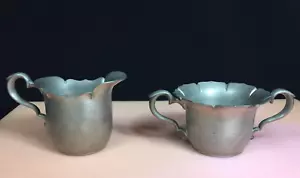 Vintage Old Colony Pewter Sugar & Creamer Set - Picture 1 of 7