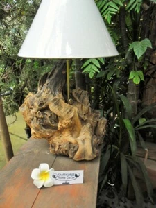 Large Abstract Driftwood Table Feature Lamp (one only) - Picture 1 of 12