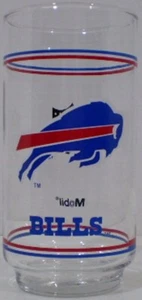 Buffalo Bills Glas von Mobil Doppelstreifen 1989 - Bild 1 von 2