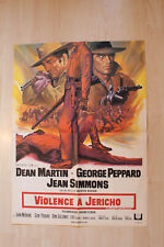 Franz. Plakat VIOLENCE A JERICHO Western Dean Martin  Jean Simmons Peppard Georg
