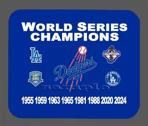 Los Angeles Dodgers World Series Championship Banner Mouse Pad Item#349 - Picture 1 of 1