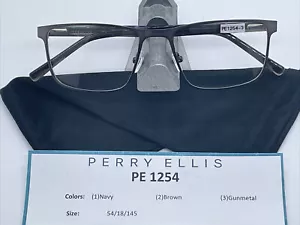 Totalmente Nuevos Monturas de Gafas PERRY ELLIS PE 1254-3 Pistola 54-18-145 - Imagen 1 de 3
