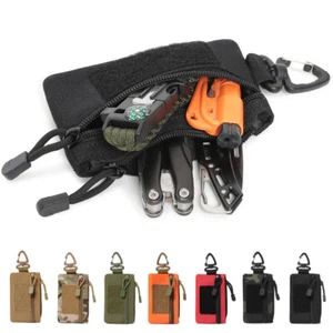 Tactical Mini Molle Pouch EDC Wallet Belt Waist Pack Bag Utility Key Purse Bags - Picture 1 of 23