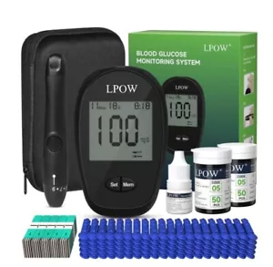 Kit De Diabetes Monitor De Glucosa En Sangre 100 Lancetas 100 Tiras Glucometro # - Bild 1 von 6