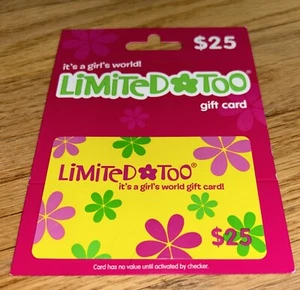 2000's Vintage LIMITED TOO - GIFT CARD w/ Original HANGER (No Value) #2 - Picture 1 of 3