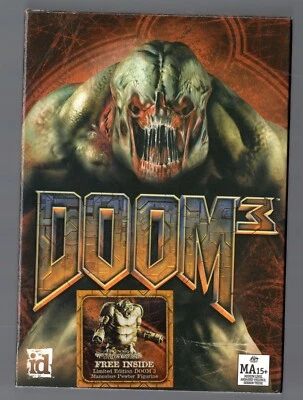 DOOM 3 with Limited Edition Mancubus Figurine (PC game) 2004 Original Small Box - Image 1 of 4