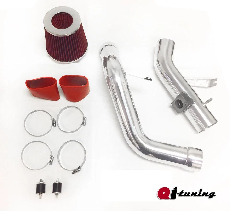 Kit y filtro de admisión de aire frío rojo de 2 piezas para Mitsubishi Eclipse 2006-2011 3,8 L V6 Foto 1 de 1