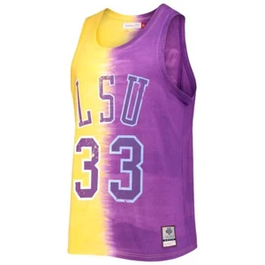 Mitchell & Ness Men’s LSU Shaquille O’Neal Shaq Tie Dye Tank Top Jersey Large L - Picture 1 of 11