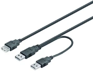 Cable USB Y-USB A enchufe A 0,3 m USB 2.0 Y-USB - Imagen 1 de 1