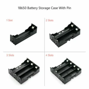 1 2 3 4 Slot Case Battery Box Case Holder Plastic Storage Leads With Hard Pins - Picture 1 of 10