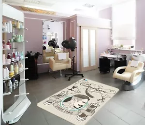 3D Mode Mann Q366 Barber Shop Spiel Rutschfest Matte Elegant Foto Teppich Pan - Bild 1 von 5