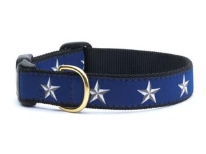 Up Country Dog Collar Made In USA Blue North Star Adjustable XS S M L XL XXL - Picture 1 of 2