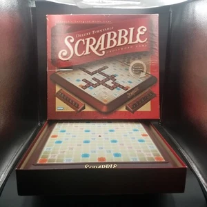 Scrabble Deluxe Turntable Edition Game 2001 Parker Brothers, 98/100 tiles - Picture 1 of 12