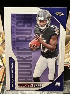 2019 Rookies and Stars Rookie Rush MARQUISE BROWN Baltimore Ravens #RR-MB - Picture 1 of 2