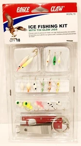 Kit 18 pz Artiglio Aquila Tin Glow Ice Jig, Luce di Ricarica Luminosa - NUOVO SPEDIZIONE GRATUITA - Foto 1 di 4