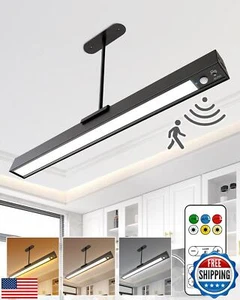 Rechargeable Motion Sensor Ceiling Light, Full Metal Pendant Lights, Battery - Picture 1 of 5