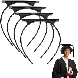 Graduation Cap Headband Black Simple And Practical Hairband for Graduation Ca... - Picture 1 of 7