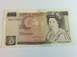 Bank Of England £10 Ten Pound Note 1988-1991 Florence Nightingale BR26 555350 - Picture 1 of 10