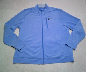 LL Bean Full Zip Track Jacket Mens XL Extra Large Blue - Picture 1 of 8