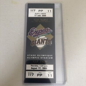 2000 Barry Bonds Home Run #481 Full Mint Ticket 8/17/2000 Season SF Giants