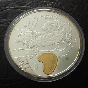 50 Euro Silber Gedenkmünze 2004 Spanien Salvador Dali PP rar, Auflage nur 12.000 - Bild 1 von 6