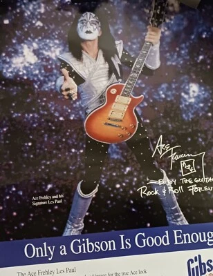 1996 Gibson Ace Frehley Les Paul Custom guitar poster - Image 1 of 4