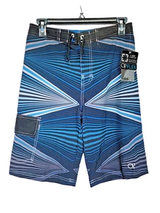 NWT Boys Blue Ocean Pacific OP Flex Boardshorts Swim Trunks Size X-Large   - Picture 1 of 6